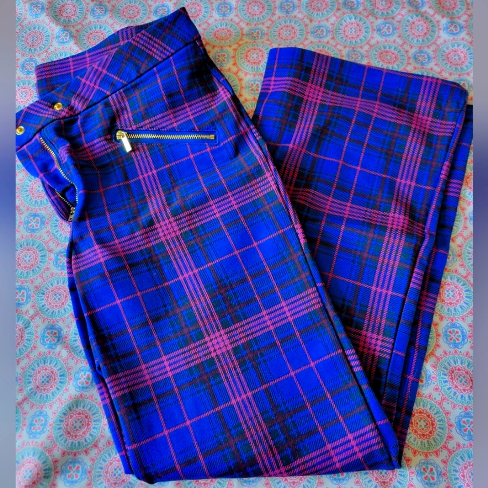 Time and True Plaid Pants